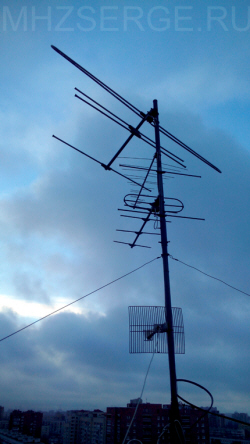 Сломанная антенна первого метрового диапазона